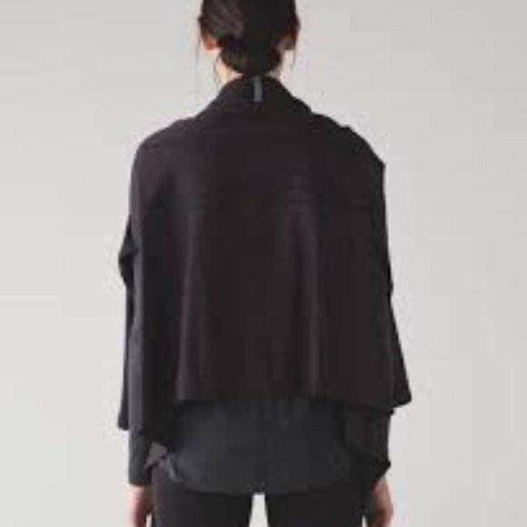 Lululemon Vinyasa Wrap Running Luon Spray Jacquard Black Cherry Black - Picture 3 of 13